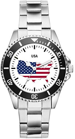 KIESENBERG USA Amerika Geschenk Artikel Idee Fan Uhr 1264