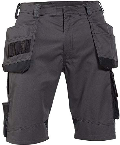 DASSY® Bionic Arbeitsshorts mit Holstertaschen - Größe 46 - ANTHRAZITGRAU/SCHWARZ