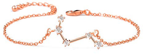 BOCHOI Widder Sternzeichen Armbänder für Damen Mädchen, Mama Tochter - Freundin Geschenk Geburtstag Armband, Roségold