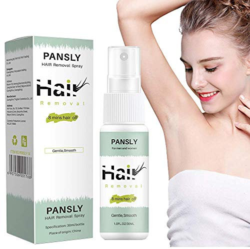 Haarentfernungsspray, 8-Minuten-Haarentfernung, sanfte Haarentferner für Achseln, Arm, Bein, Bikinibereich, nicht reizende Enthaarungsprodukte für Damen und Herren, 30 ml
