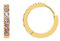 XENOX STEEL Ohrringe X2658 Damen Creolen Edelstahl Gold rosa Zirkonia