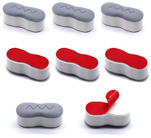 huahuo 8 Pcs Toilet Seat Bumpers Toilet Seat Fittings with High-Strength Adhesive Keep The Toilet Seat Dry and Clean