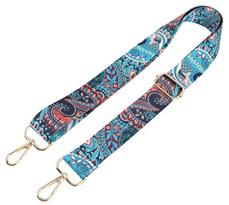 Retro Floral Printed Banjo Strap Adjustable Shoulder Strap for Musicians Comfortable Banjo Belt Present