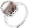 WLLDDDIU Ring Damen,Ring Aus 925Er Sterlingsilber, Zarter Retro-Mode, Schwarzer Turmalin Mit Farbverlauf, Verwendbar, Ringe, Schmuck, Geschenke Für Jungen, Mädchen, Männer, Frauen