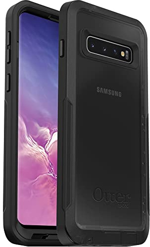 OtterBox Pursuit Series Schutzhülle für Galaxy S10, Einzelhandelsverpackung, transparent/schwarz