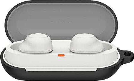 RanTuo Bluetooth Earphone Case for Sony WF-C500, Soft TPU, Dustproof, Dropproof, Headphone Case Cover for Sony WF-C500.(Black)