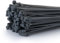 Fix&Easy Kabelbinder 3,6x300mm anthrazit schwarz passend zu RAL 7016 Anthrazitgrau 75 Stück UV- und Wetterbeständig Set für Garten Blickschutz Drahtzaun Doppelstabmatten Sichtschutz Zaun Zaunblende