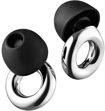 Noise Canceling Earplugs for Sleeping & Snoring, Ear Protection for Concerts, Wax Sleep Ear Plugs Noise Reduction - Comfortable & Effective Noise Canceling Earbuds (Silver)
