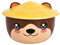Elbenwald Otter Kawaii Schale mit Deckel für Anime Fans Ramen-Bowl Müslischale rundumbedruckt 550 ml Keramik braun