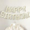 Creme weiß alles Gute zum Geburtstag Ballon Banner 16 Zoll Mylar Folie Buchstaben für Jungen Mädchen alles Gute zum Geburtstag Party Dekorationen Zubehör