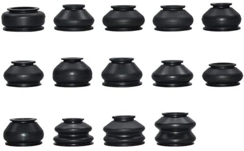 Namvo 14PCS Bota de rótula Kit de Cubierta Antipolvo para rótula Universal Cubierta Antipolvo para Extremo de Barra de Acoplamiento Extremo de Barra de Acoplamiento de Goma Botas Antipolvo para r