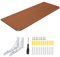 HUOLE Wandklapptisch Schreibtisch Tischplatte Klapptisch Esstisch Küchentisch für die Wand Bartisch Stehtisch Wandtisch Tisch klappbar zur Wandmontage-60 * 30 * 1,6cm-Teakholzfarbe