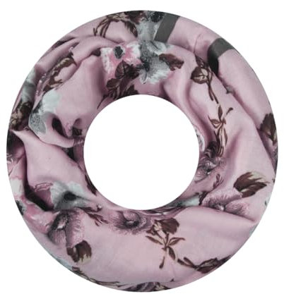 Majea Damen Loop Schal Schlauchschal Halstuch (880026) (rosa 19)