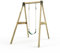 Rebo Glide Wooden Single Swing Set with Swing Seat – Dandelion (Dark Green Swing) | OutdoorToys | Kids Outdoor Wooden Play Equipment for Gardens, Frame & Accessories Included