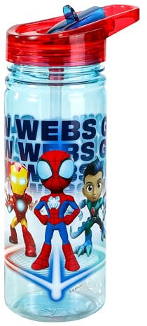 Spidey and His Amazing Friends 580ml Water Bottle for Kids School Drinks Bottle Made of Durable Tritan Reusable BPA Free