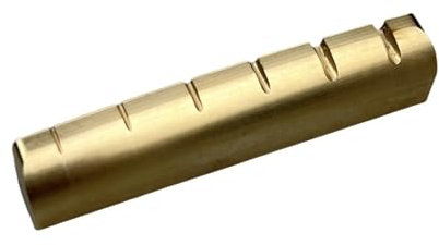 TH1000XUE 1 Piece Solid Brass Metal Electric Guitar Nut 43mm, For Gibson Les Paul For LP SG Style Electric Or Acoustic Guitars