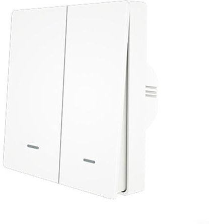 babominimer For Tuya For Zigbee 3.0 Smart Scene Switch Wireless, Battery Powered, Wall Switch Button Controller, For Smart Life App For Home Automation Control(2gang)