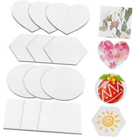 OUNONA Adesivi Per Frigorifero Per Artchine Magneti Mini Frigorifero Mini Tela Vernice Magnetica Kit Per La Creazione Di Magneti Piccole Per Dipingere Per Dipingere Bianca Tela