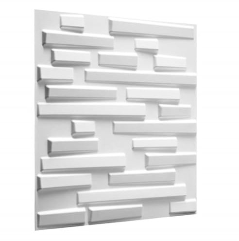WallArt Panneaux Muraux 3D Pebbles Décor Mural pour Maison 12 Pièces GA-WA13