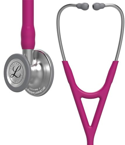 3 m Littmann Stéthoscope 6158 Cardiology IV, Pavillon Standard-finish, 68,6 cm, tube de framboise