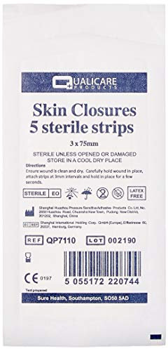 Blue-Lion Wound Closure Strips 75mm x 3mm x 5 Strips (Pack of 10)