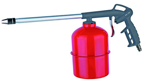 Sprühpistole | Druckluftpistole mit Saugbecher 1,0 l für Kaltreiniger, Waschmittel, Sprühöle | passend zu allen Kompressoren | SK Anschluss