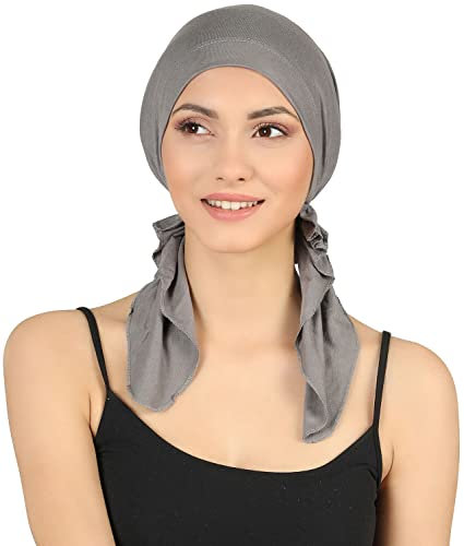 Deresina Headwear Vorgebundenes Bandana (Grau)