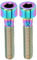 Keenso Bike Stem Screws, 2 Pcs M6 X 30mm Titanium Alloy Bicycle Handlebar Stem Mountain Bike Road Bike Headset Screws Set(Colorful) Bicycles and spare parts