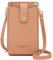 Aeeque Handy Umhängetasche Damen, Handytasche zum Umhängen PU-Leder,Universal Crossbody Phone Tasche Mini Bag mit Kartenfächer Geldbörse Kompatible mit Redmi Note 9 Pro Poco X3 NFC Mi 10T Lite - Pink