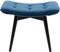 Kare Design Hocker Black Vicky Velvet Petrol 46x59cm