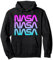 70er 80er Jahre Retro Vintage NASA Wurm Retro NASA Pastell Farbverlauf Pullover Hoodie