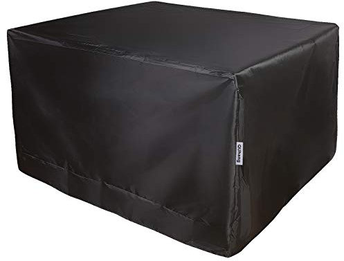Funda Muebles Jardin impermeable, Funda Mesa Exterior 210D Oxford Anti-Viento Anti-UV Cubierta Mesa Jardin Outdoor Furniture Cover Funda Protectora Muebles Jardin (126x126x74cm)
