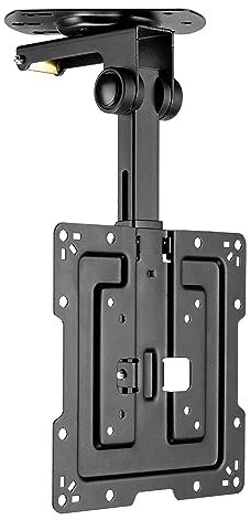 RICOO TV Deckenhalterung Schwenkbar Fernseher Halterung Decke Klappbar für 19-43 Zoll Wandhalterung Dachschräge Wand-Halter D0422 Fernsehhalterung Decken-Halter Flach Smart OLED Curved VESA 200 x 200