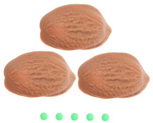 PRETYZOOM 3 Stück 3 Spielzeug Walnüsse Shell-Trick Zhus Zauberer DREI Hütchenspiel Jus Kind
