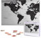 KHiry Puzzles, 1000 Teile, personalisiertes Puzzle, Schwarz-Weiß-Weltkarte, Fotopuzzle, herausforderndes Bild, Puzzle für Erwachsene, personalisierbares Puzzle mit Aufbewahrungstasche (74,9 x 50 cm)