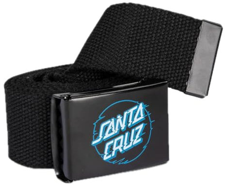 SANTA CRUZ Screaming Hand Gürtel - Classic Dot Metallschnalle Einheitsgröße verstellbar durch Schieber 125 cm (Vivid other dot), Schwarz , One size