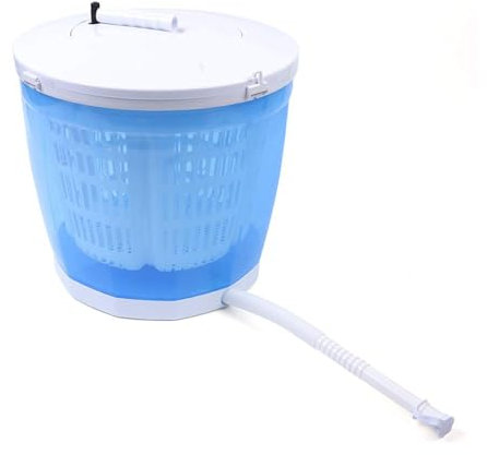 GXLDIANPU Asciugatrice Centrifuga, Essiccatore Manuale per Indumenti, Bilanciere Rotante da 2 kg, Facile da Trasportare, Rotazione Rapida, per Camper, Viaggi Non Elettrici.