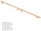 Buche Holz Handlauf Treppengeländer Geländer für Treppe Treppe Wandhandlauf Wand Treppe seitliche Montage Auswahl Länge 80-500 cm V2Aox, Länge:400 cm