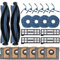 Rebirthcare 22 accesorios para eufy x10 pro omni accesorios, 2 cepillos principales, 6 bolsas de polvo, 4 filtros, 4 toallitas, 6 cepillos laterales, X10 Pro repuestos robot aspirador