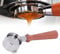 Gcljlmy 51 mm Portafilter 2 Ears Bottomless Coffee Handle Coffee Machine Parts Stainless Steel for Delonghi ECO310 (Brazilian Rosewood Type F)