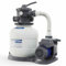 AQUASTRONG Sandfilterpumpe für Aufstellpool mit Timer, 3/4 PS Poolpumpen oberirdisch 3800 GPH für Pools bis 14000 GAL, 12 Zoll Poolfilter mit 6-Wege-Ventil, Verbesserte Zirkulation und Filtration