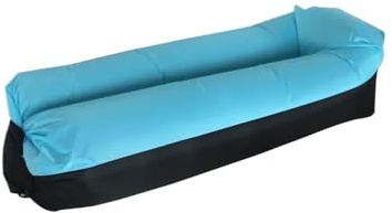 Trend Outdoor Products Fast Unfaltable Air Sofa Bett Schlafsack Aufblasbarer Luftsack Lazy Bag Strandsofa 240 x 70 cm (Blau)