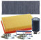 BESTPRICE Inspektionspaket Filterset mit 1x Luftfilter, 1x Innenraumfilter (Pollenfilter), 4x Zündkerze WR7LTC+, Kompatibel mit AUDI 80 B4 Avant (8C5)(8C2), CABRIOLET B3 (8G7), COUPE B3 (89, 8B3)