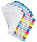 Leitz Register für A4, 10er Pack, PC-beschriftbares Deckblatt und 12 Trennblätter, Taben mit Zahlenaufdruck 1-12, Überbreite, Mehrfarbig, Polypropylen, WOW, 12440000