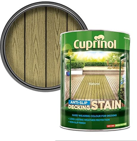 Cuprinol 5097040 Anti-Slip Decking Stain Exterior Woodcare, Natural