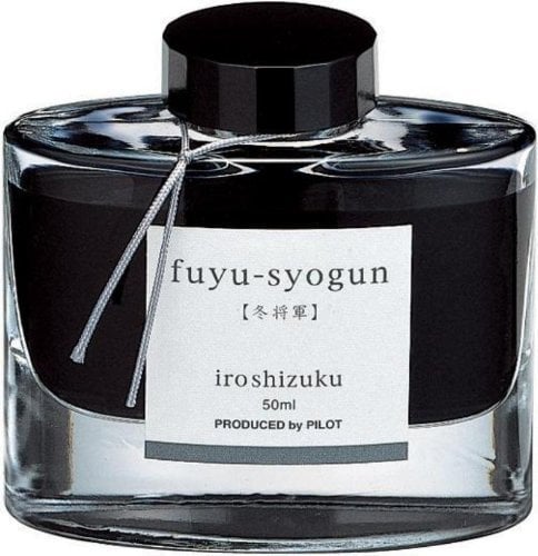 Pilot Iroshizuku Bottled Fountain Pen Ink, Fuyu-Syogun, Rigor of Winter, Cool Gray (69215) Color: Bluish Dark Gray, B?roartikel
