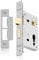 XFORT® Satin Chrome Euro Profile Sashlock 75mm, Euro Sash Lock for Internal and External Doors, Door Latch Mechanism and Euro Cylinder Key Locking Security, CE Approved and Fire Rated Protection.