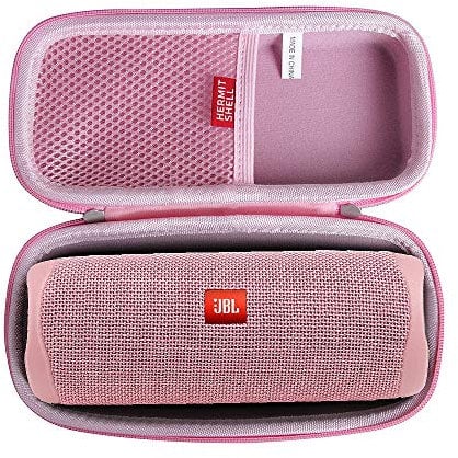 Hard EVA Travel Case for JBL Flip 5 Portable Bluetooth Speaker by Hermitshell (Pink)