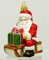 condecoro Weihnachtsmann am Schlitten Christbaumschmuck Christbaumkugel
