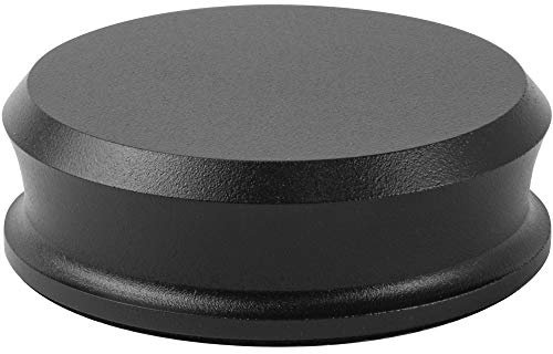 SmallBen Record Weight Stabilizer with Protective Leather Pad - 9-Ounce Vinyl Turntable Weight - Durable & Stylish LP Stabilizer - Fits Any Turntable - Black Matte